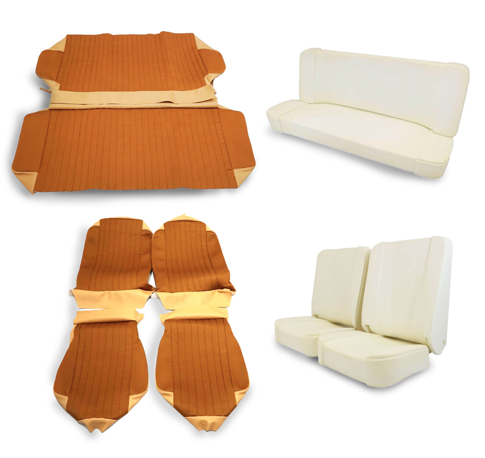 Stoffsitzbezüge
Full cloth seat covers
Housse de siège en toil