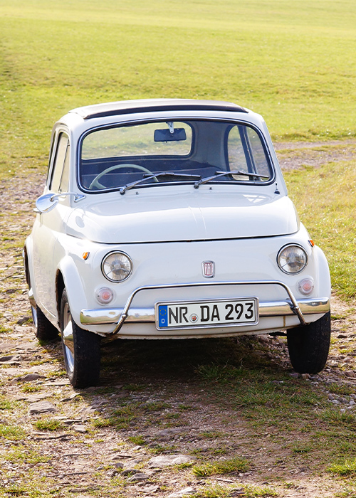 Schlüsselanhänger: Fiat 500 - Tacho