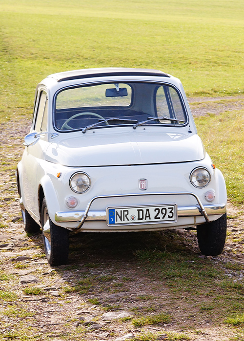 Abdeckung für Benzintank Fiat 500