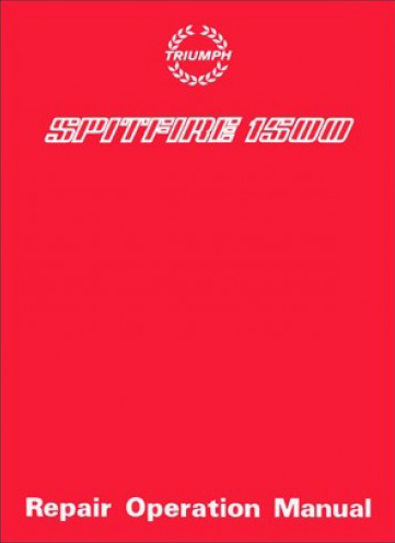 Triumph Spitfire 1500 Repair Operation Manual