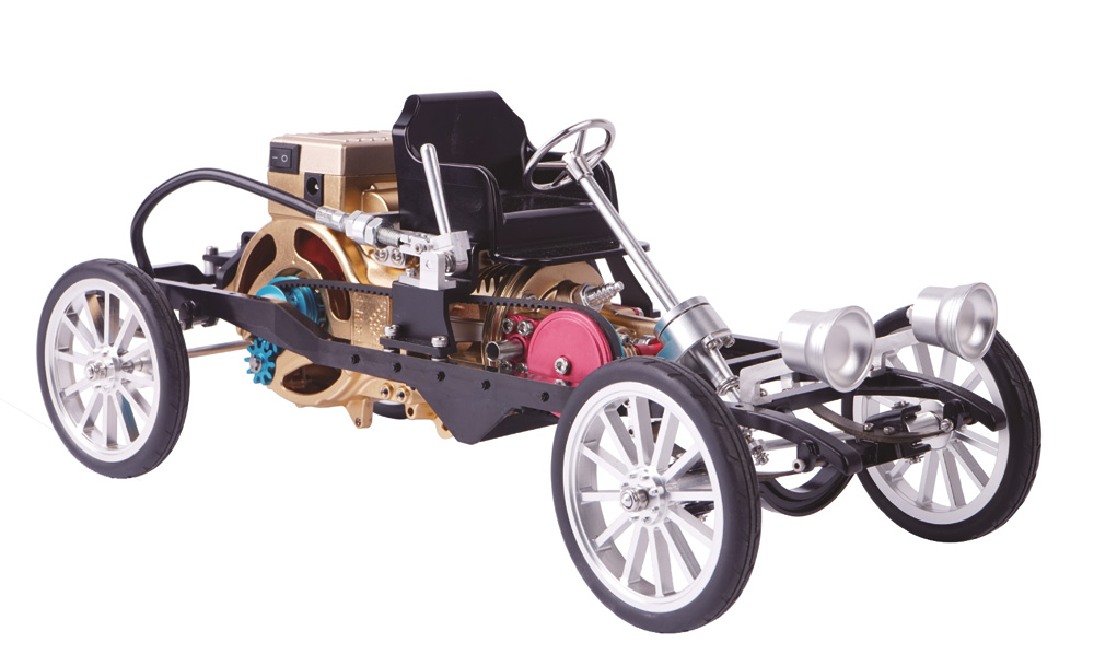 Modellbausatz Oldtimer mit Einzylindermotor