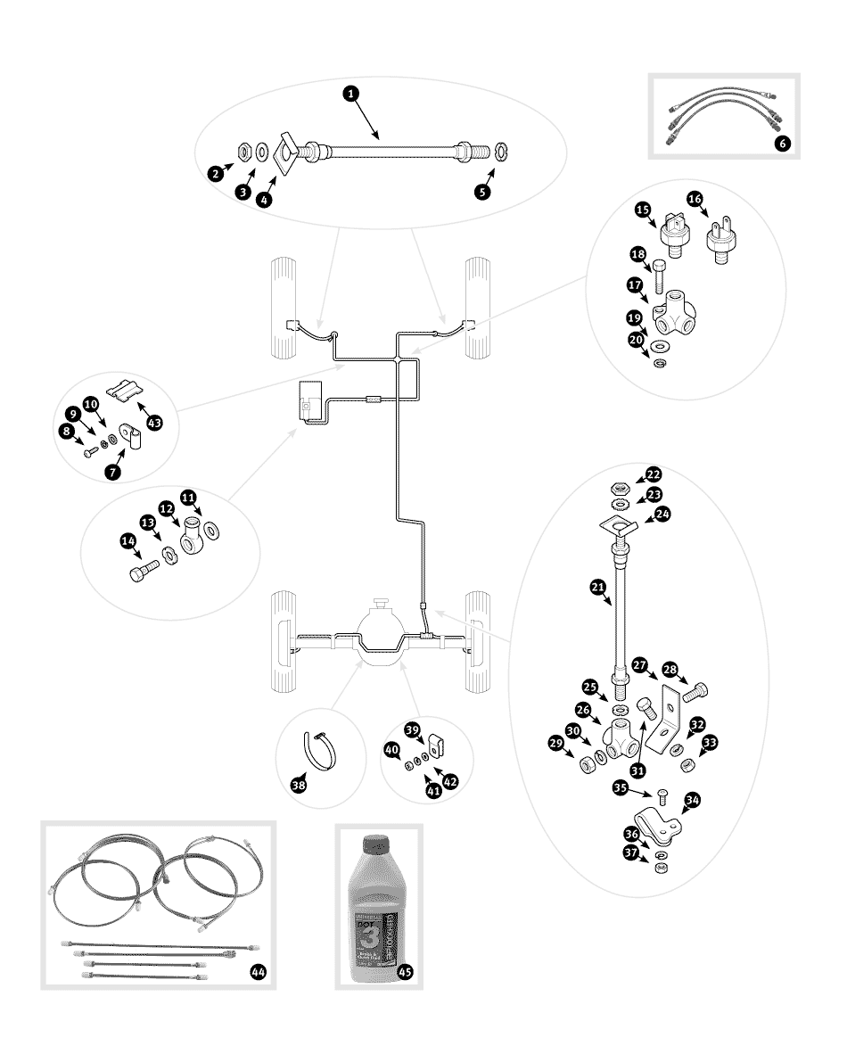 Bremssystem - Ersatzteile für MGB (1962-1980)