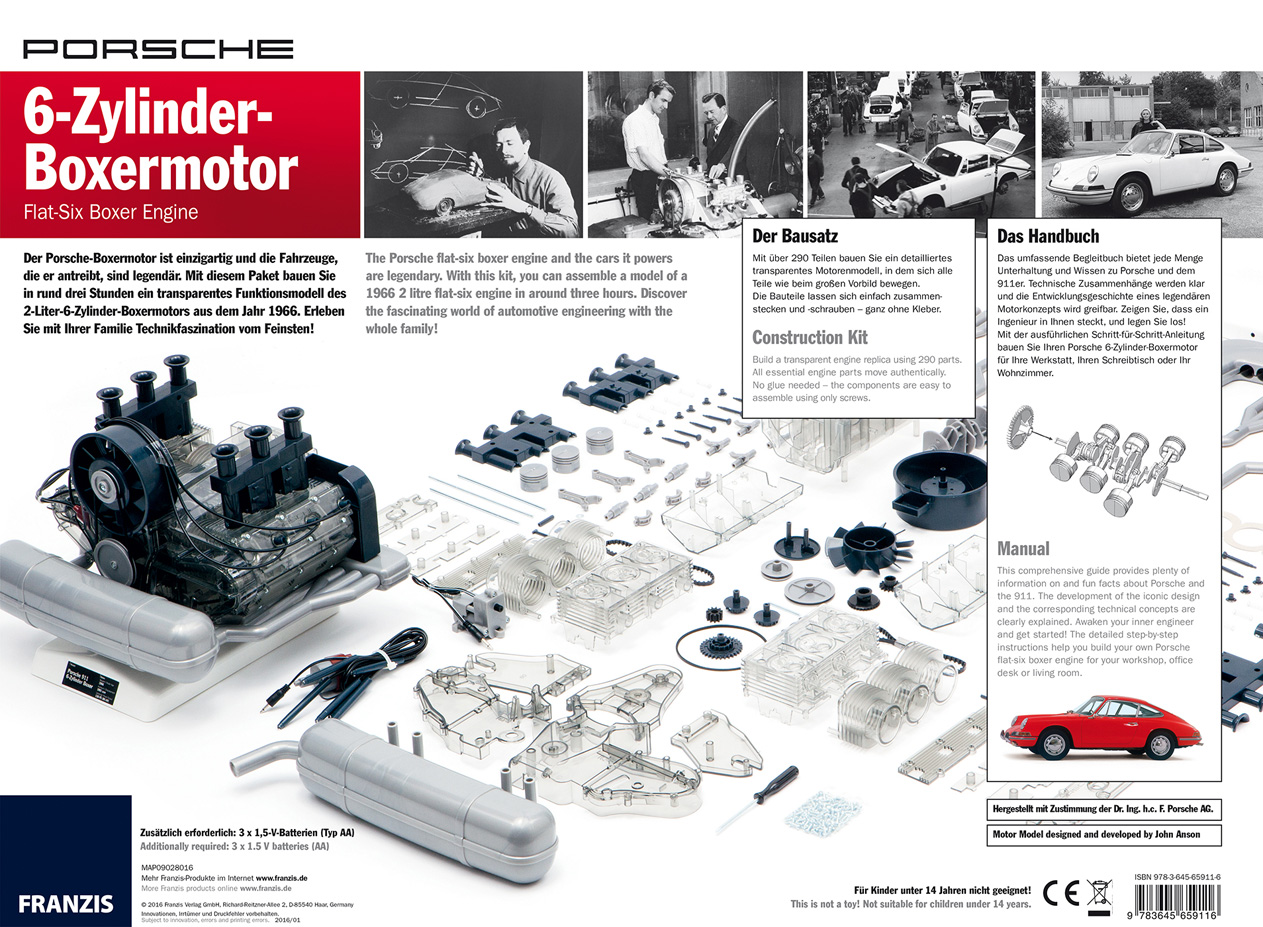 Porsche 6-Zylinder-Boxermotor
Flat-Six Boxer Engine