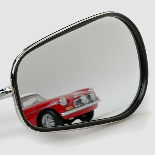 Classique Ou Vintage Voiture Réglable Intérieur Miroir Avec Chrome Arrière