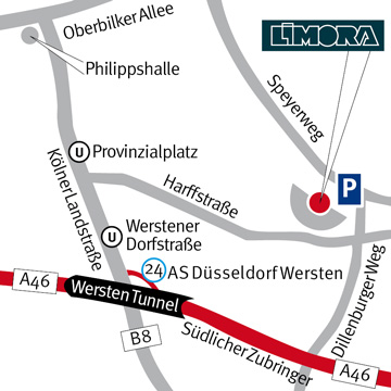 Anfahrt Limora Düsseldorf