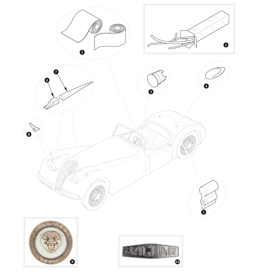 Kederband für Jaguar, 316534