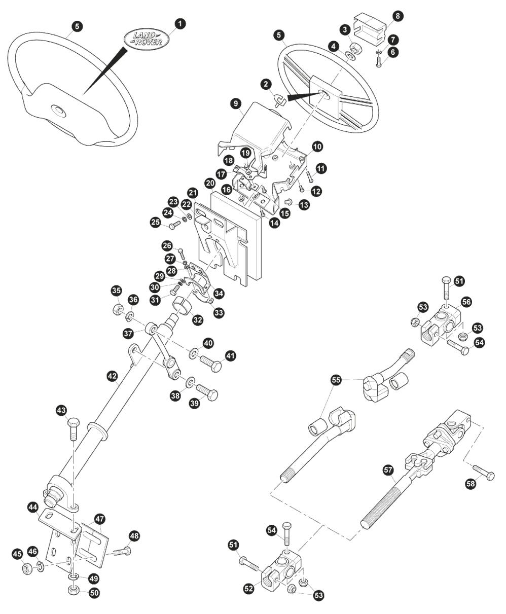 Land Rover Defender Adwest 4 Bolt LHD Lenkgetriebe überarbeitet —  GP-Getriebetechnik