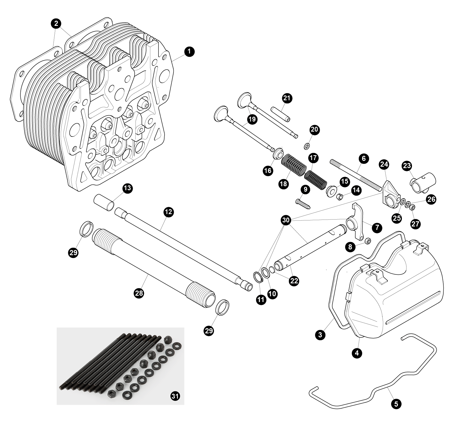 Bremsbelag selbstnachstellend (1 Rad) 185x31 Fiat 500 Giardiniera