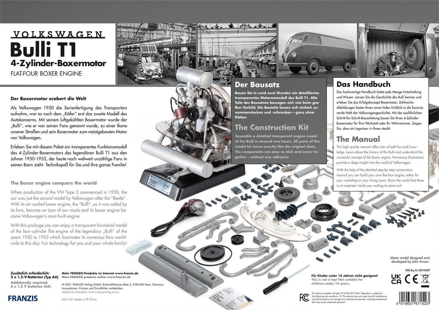 Modellbausatz
Model kit
Kit de construction maquette
Kit de cons