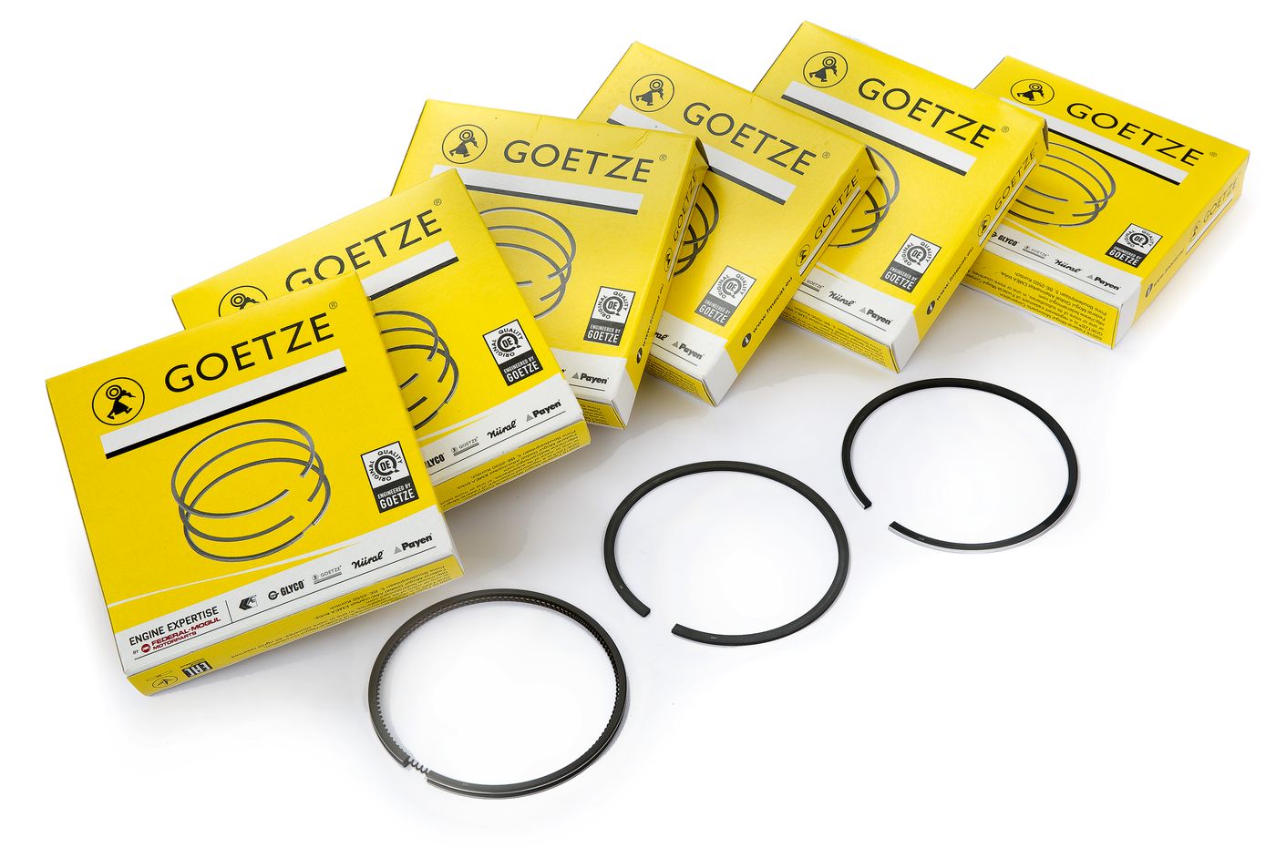 Satz Kolbenringe
Piston ring set
Set de segments de pistons
Jueg