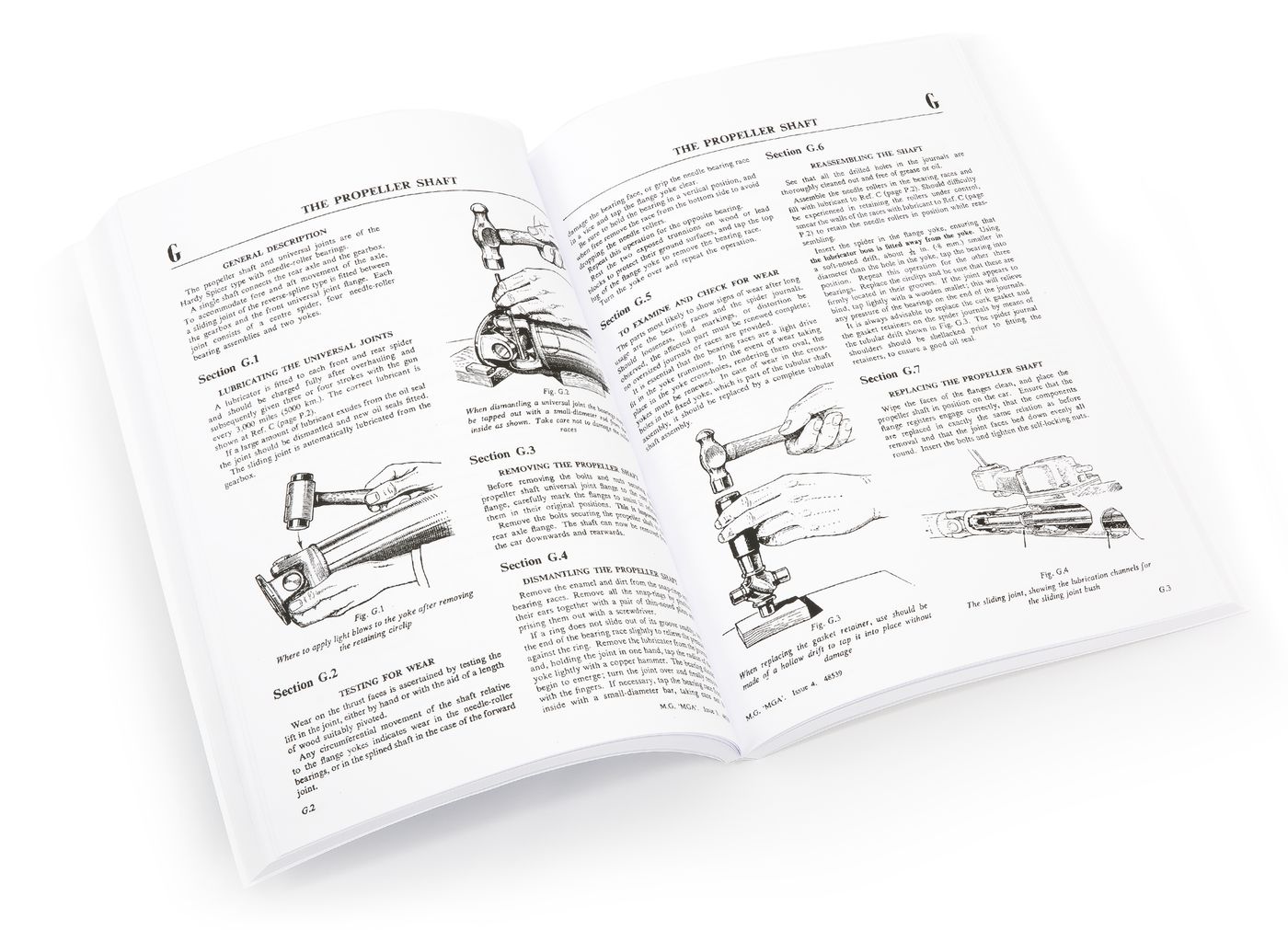 MG MGA Twin Cam Official Owners' Handbook