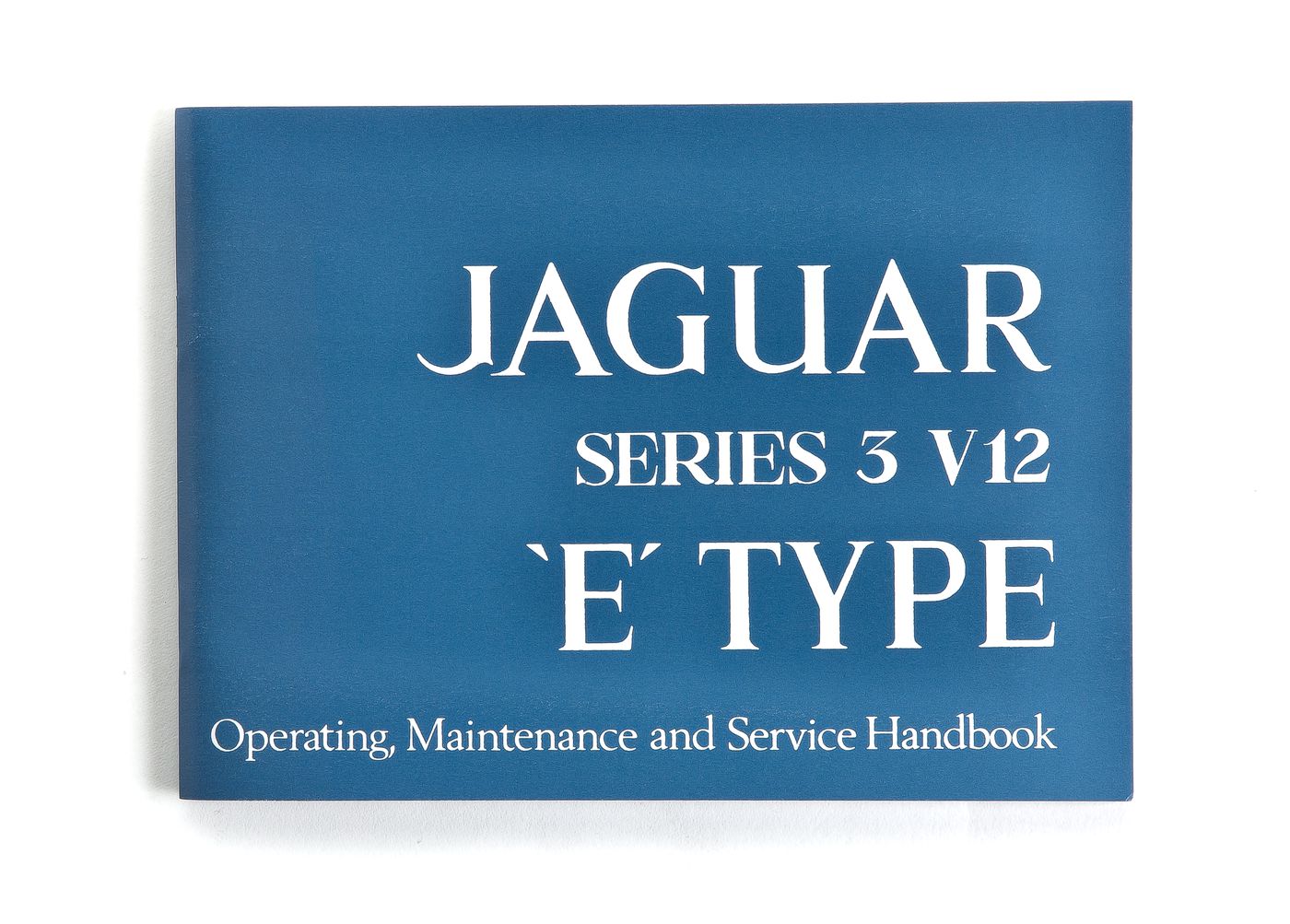 Jaguar E-Type Series 3 V12 Handbook