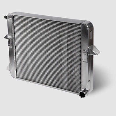 Radiator, water pump and fan belt