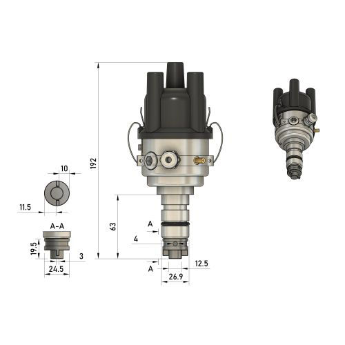 Zündverteiler
Ignition system
Boîtier d'allumage
Moduł zapło