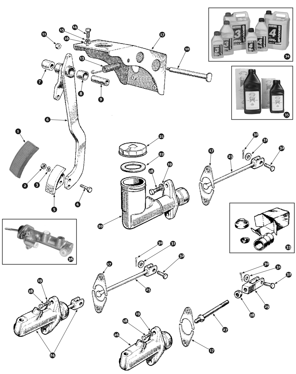 Brake Hydraulics Bn4 Bn6 Bn7 Bt7 Bj7 And Bj8 Spare Parts For