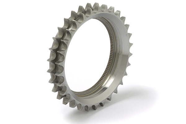 Camshaft sprocket, double row